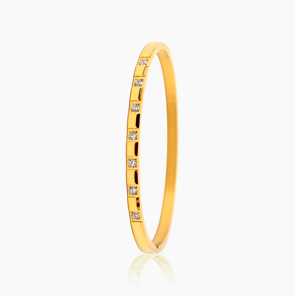 Patterened Stone Bangle